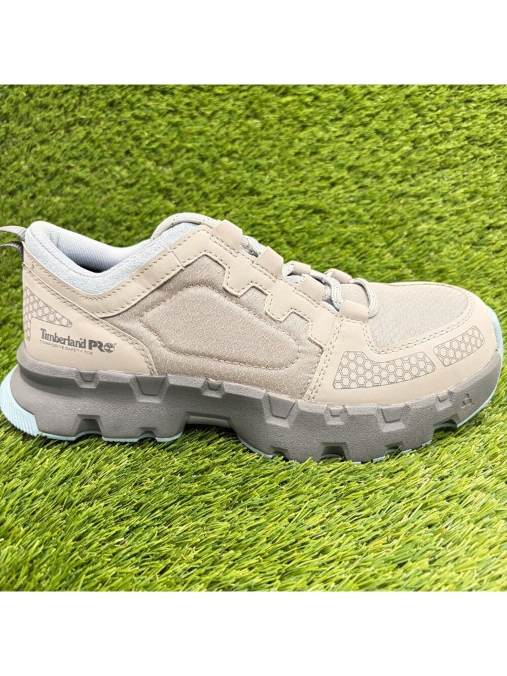 Timberland Pro Powertrain EV Womens Size 9 Gray Composite Toe Safety Work Shoes